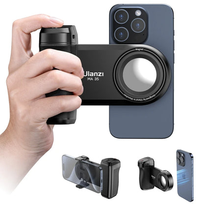 Ulanzi MA35 Phone Camera Grip Handle MagSafe Bluetooth Shutter Smartphone Selfie Stablizer Vertical Horizontal Shooting